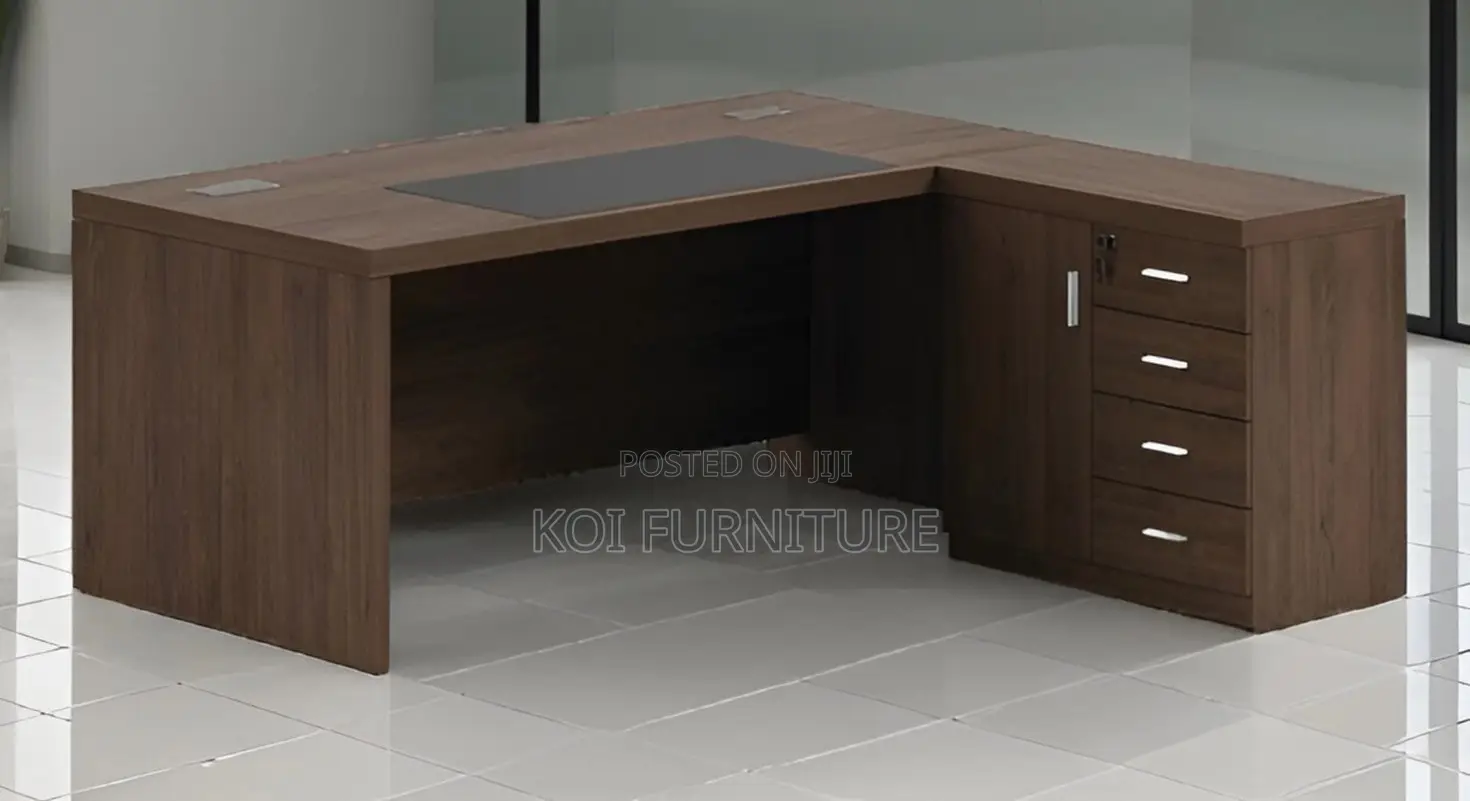 Office Desk; 1.8 Meters Royal Teak Executive Office Desk