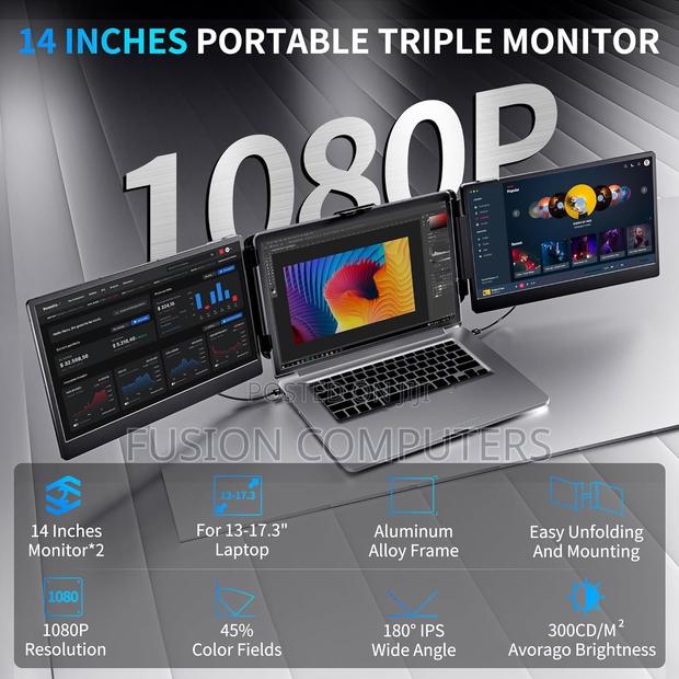 V2com Triple Laptop Screen Extender 14'' S2/S2pro - thumbnail 2