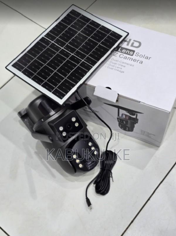 Ubox Solar Security Camera - Dual Lens PTZ Waterproof CCTV - main view