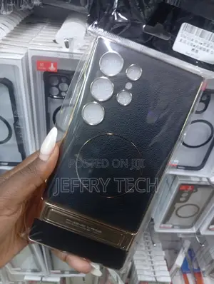 Leather Magnetic Phone Case for the Samsung Galaxy S24 Ultra.