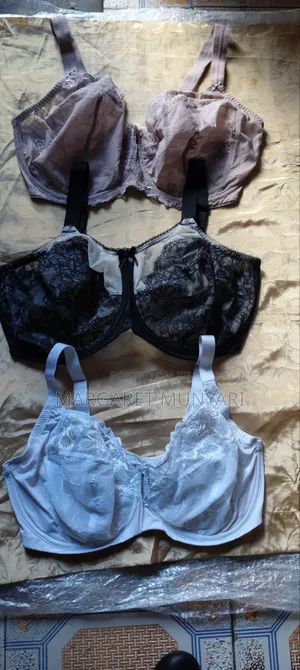 Beige, Black and White Bras
