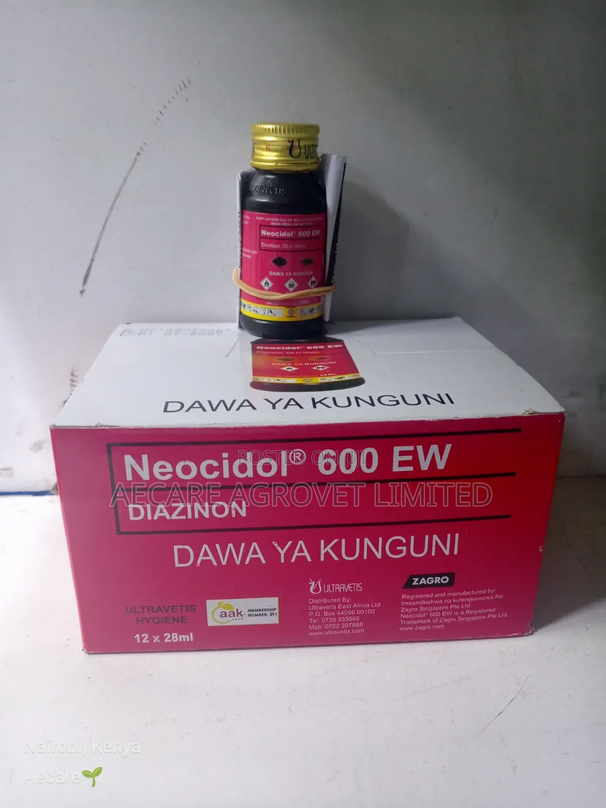 Neocidol 600ew Diazinon, Dawa Ya Kunguni. 28ml