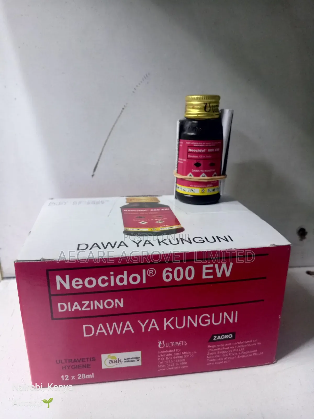 Neocidol 600ew Diazinon, Dawa Ya Kunguni. 28ml