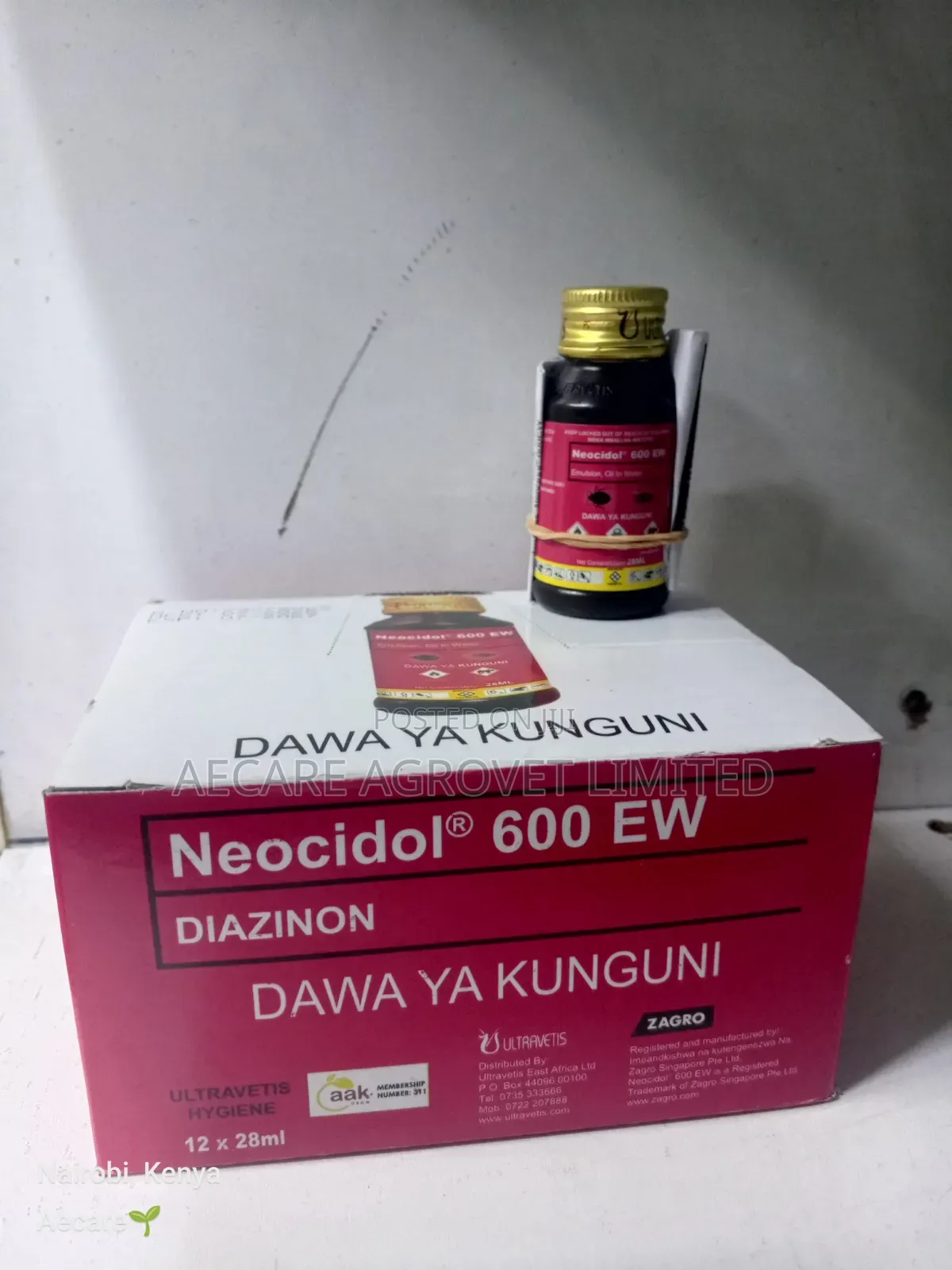 Neocidol 600ew Diazinon, Dawa Ya Kunguni. 28ml