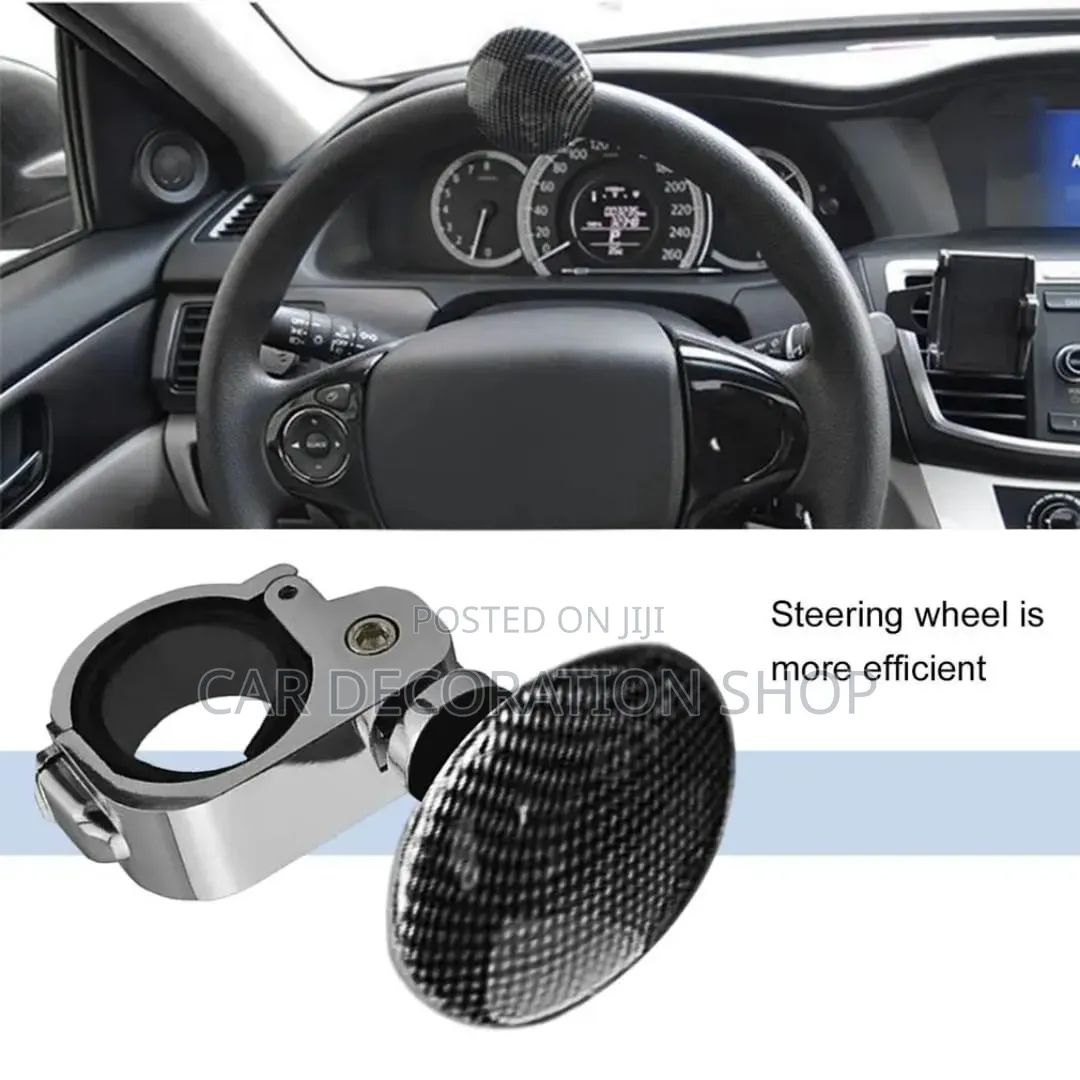 Chrome Plated Clamp Steering Wheel Spin Knob