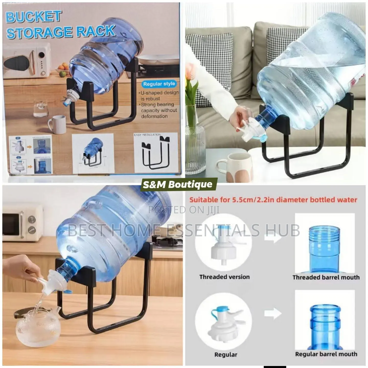 *Multifunctional Table Top Water Bottle Stand
