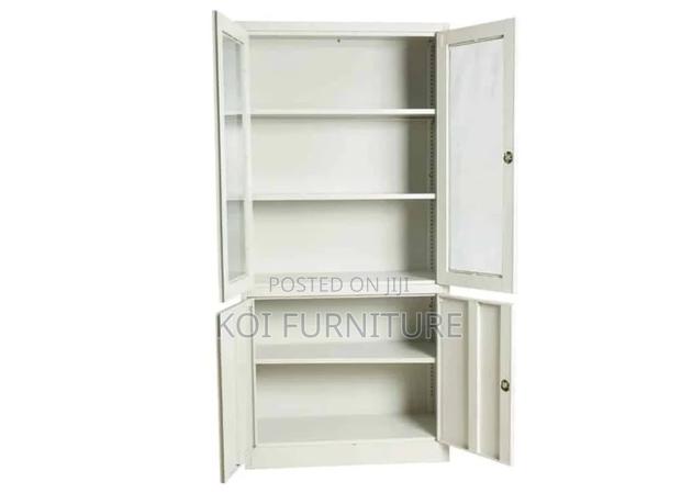 Office Cabinet; 2 Doors Pari Walmut Grey Executive Cabinet - thumbnail 6