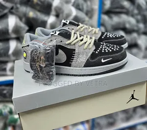 Zion Williamson X Jordan 1 Low 'Voodoo' in Black and Grey Colourway