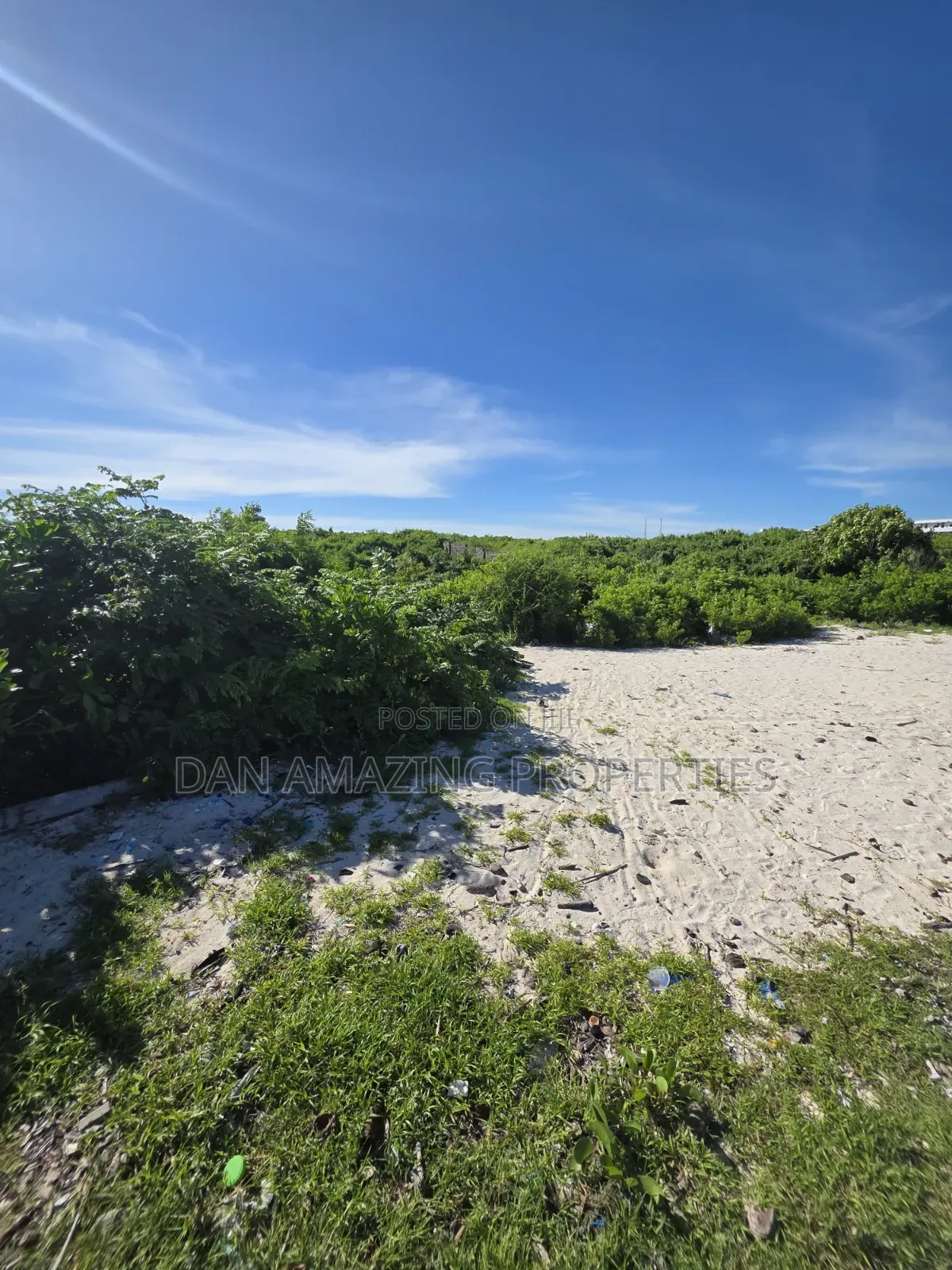 15 Acres White Sand Beach Front for Sale Watamu Jacaranda as Block