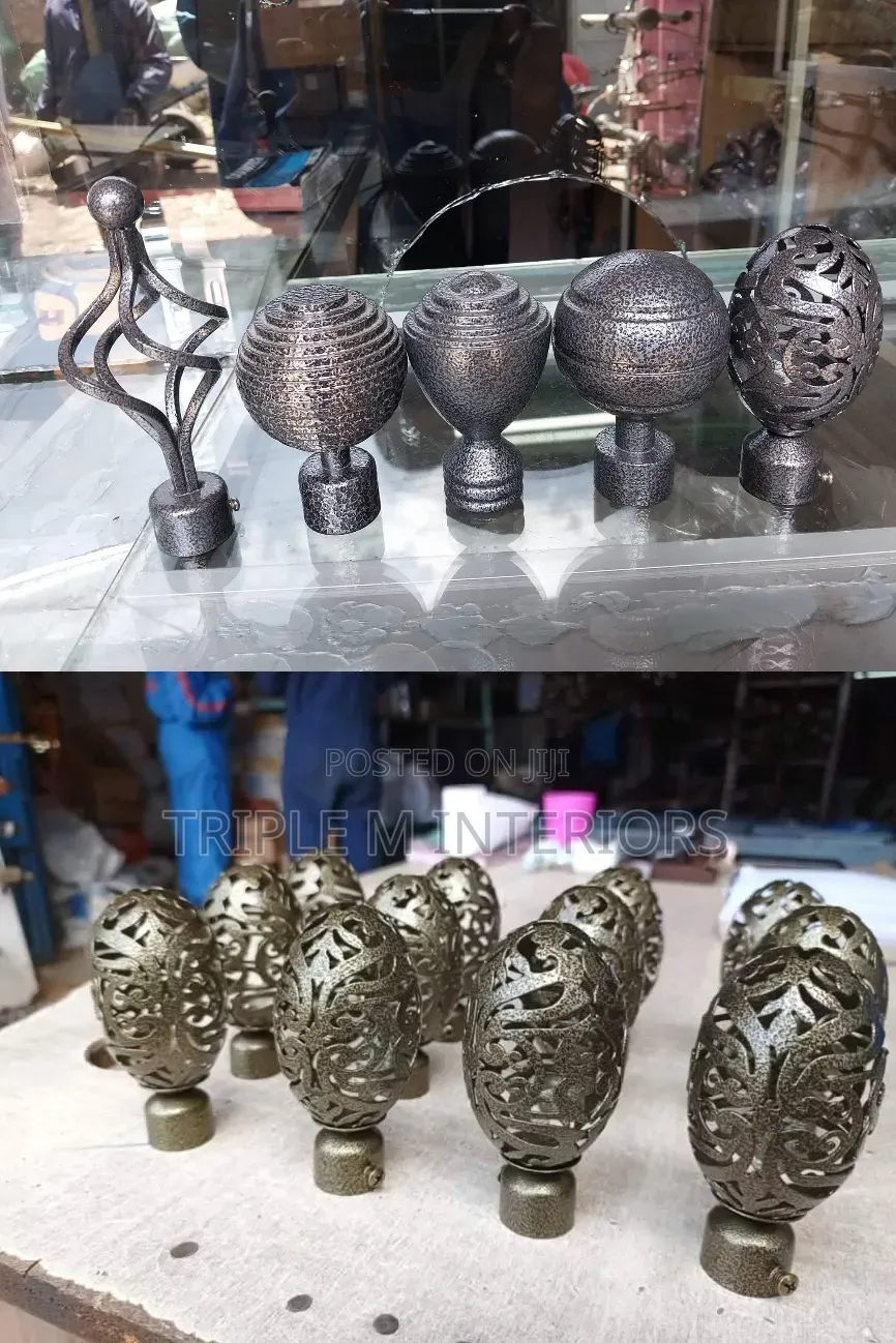 Luxury Styled Curtain Rod Crown Caps