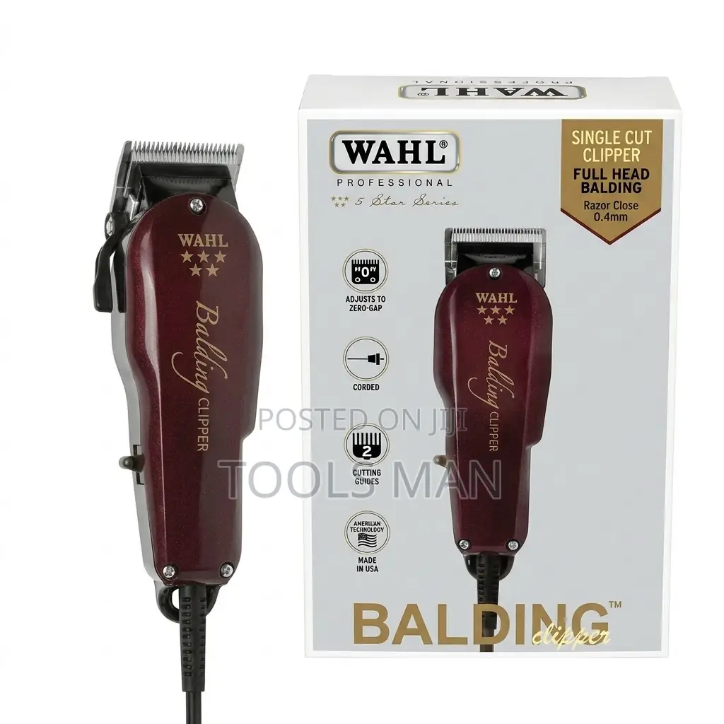 Original Wahl 5-Star Balding Clipper - Professional V5000 Motor.Jordan