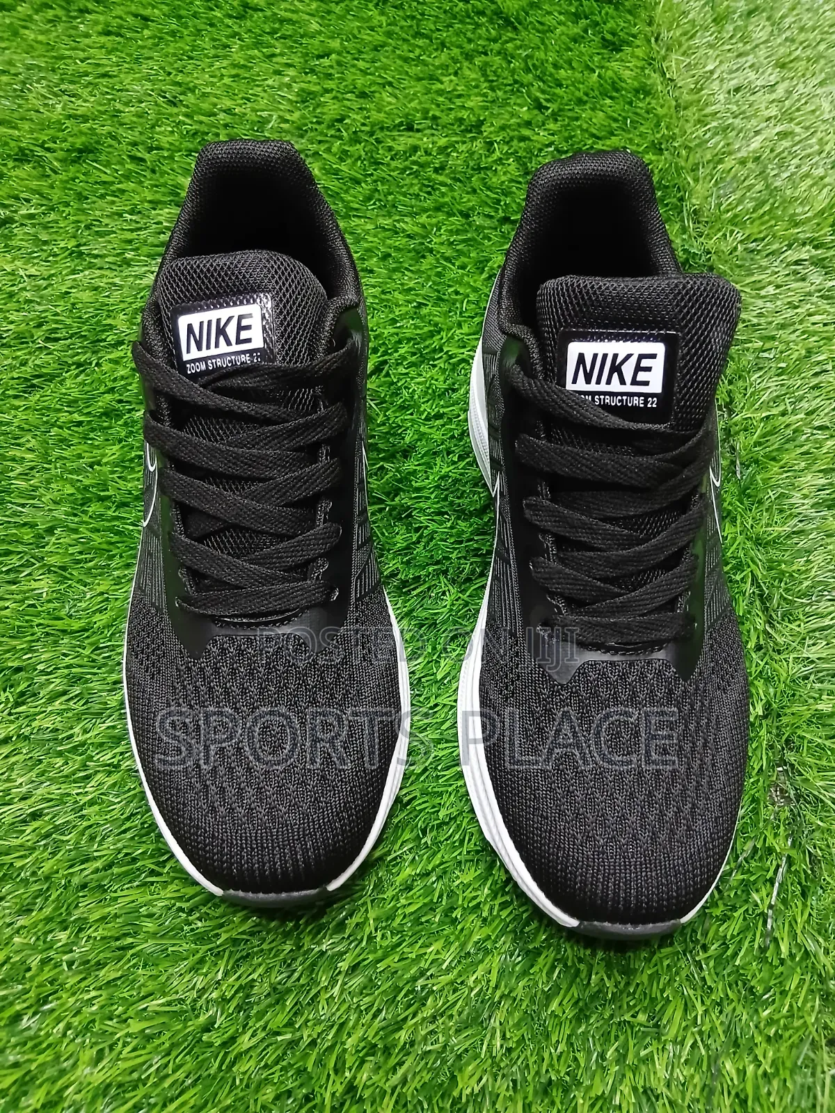 Nike Air Zoom Structure 22 Black Sports Running Shoes