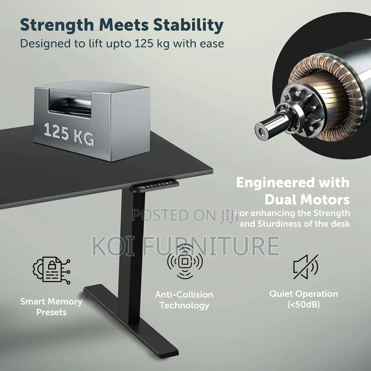 Office Desk; 1.4 Meter Jht8~Ytv Electric Adjutable Desk
