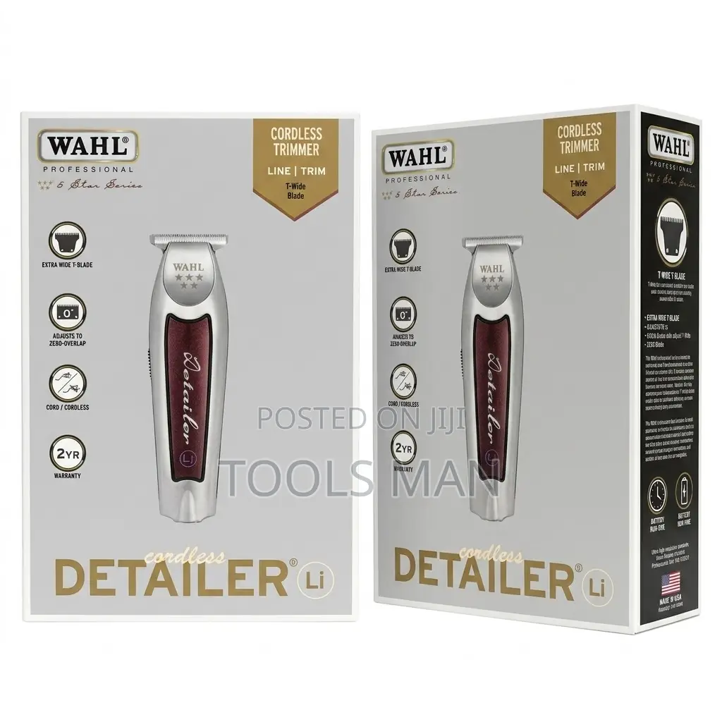 Wahl Professional 5-Star Cordless Detailer Li Trimmer - T-Wide Blade