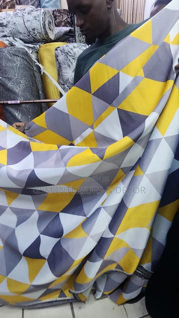 Heavy Curtains With Grey and Mustard Blending