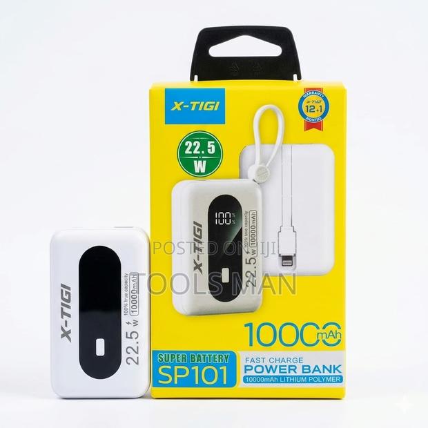 X-Tigi Sp101 10000mah Power Bank - 22.5w Fast Charge Led Display