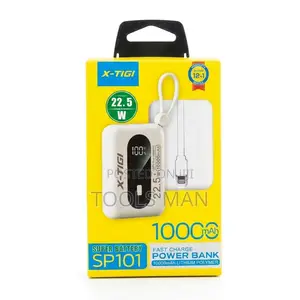 X-Tigi Sp101 10000mah Power Bank - 22.5w Fast Charge Led Display