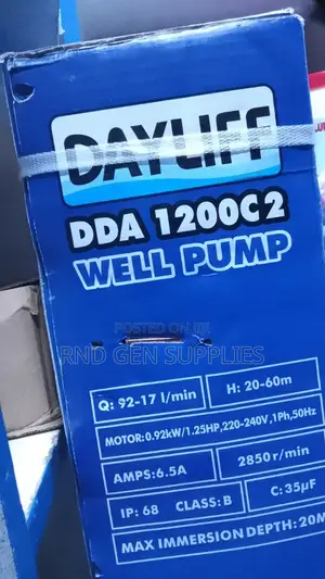 Dayliff Dda 1200c2 1.25hp Submersible Water Pump