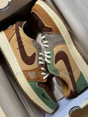 Zion Williamson X Jordan 1 Low 'Voodoo' in Green and Brown Colourway.