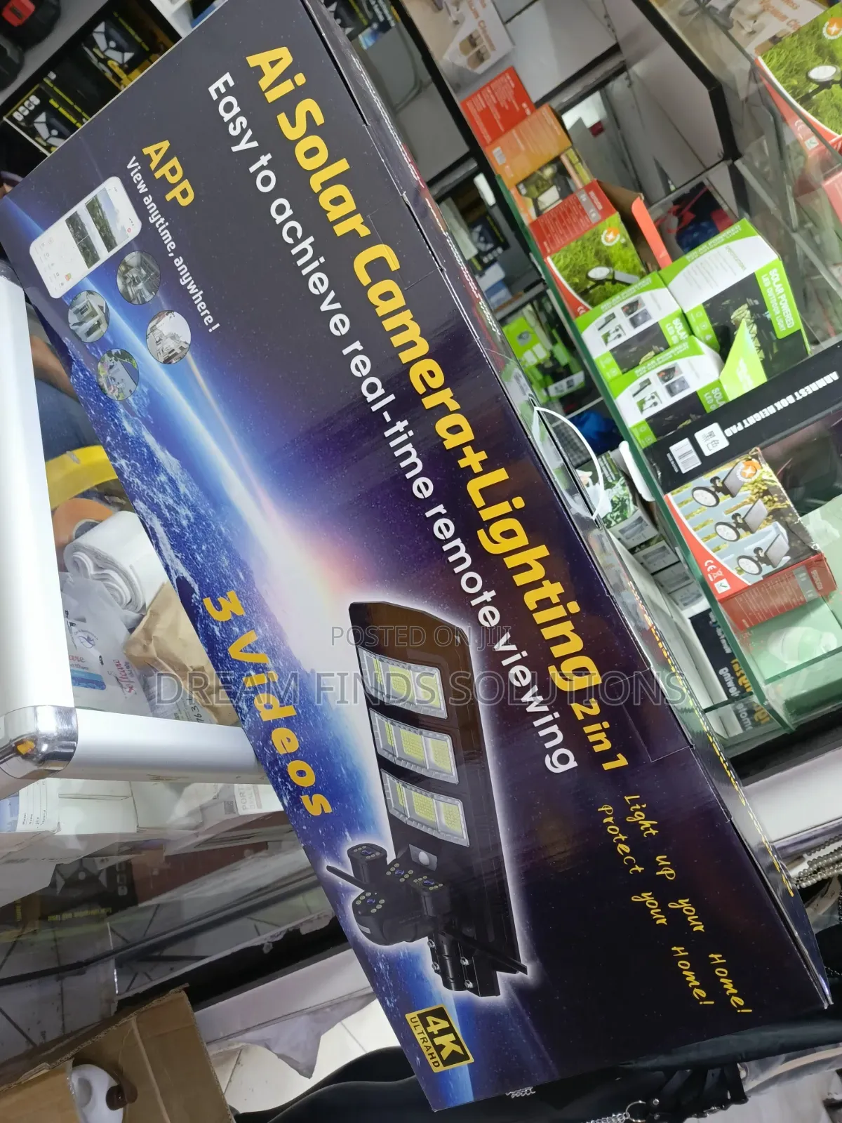 2in 1 Ultra Hd Ai Solar Camera+ Flood Lighting