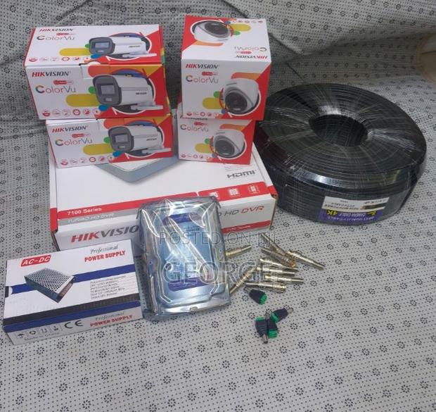 Hikvision 4 CCTV Camera Complete Kit-( With Night Vision + - main view