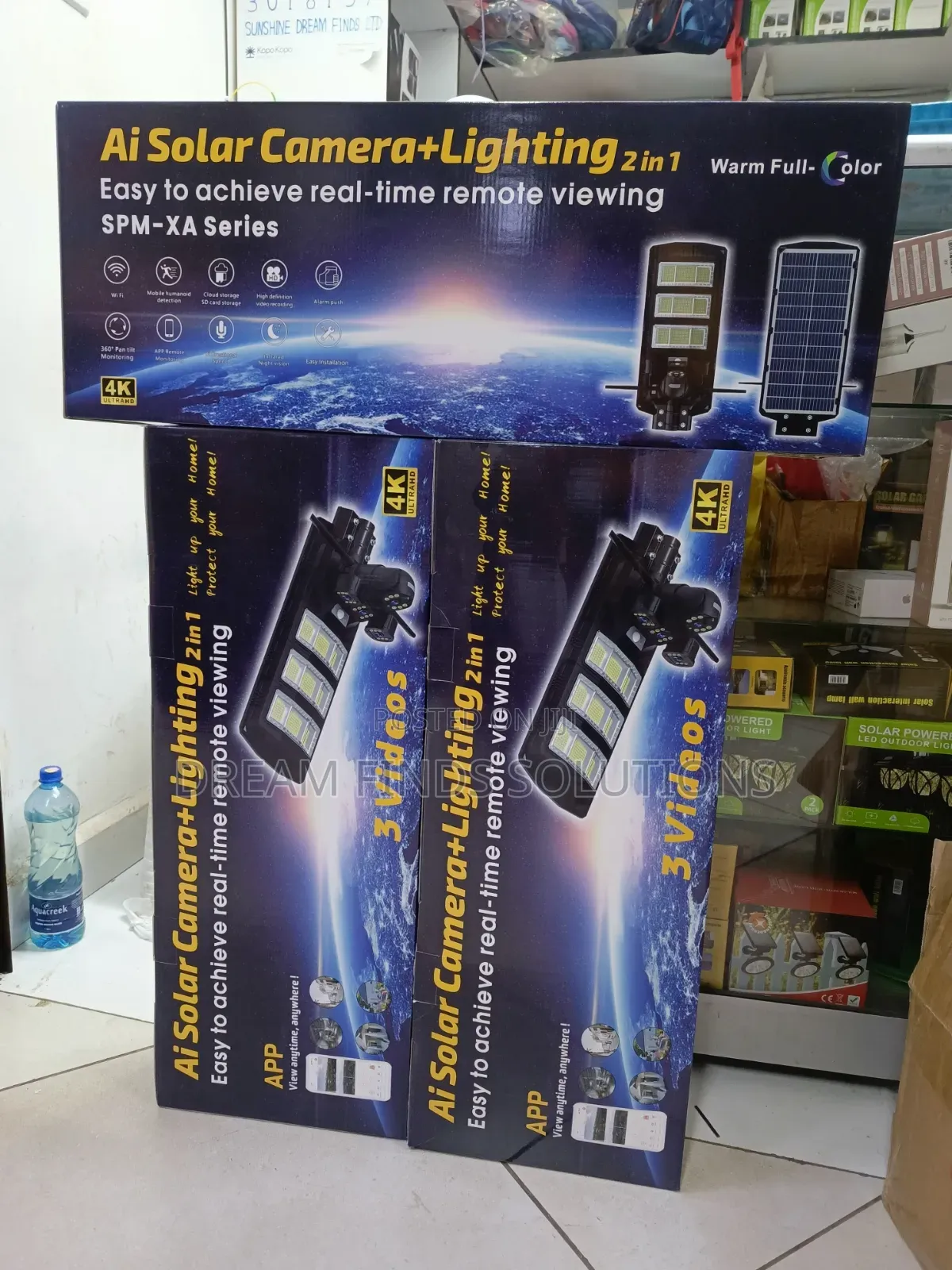 Remote Viewing 2 in 1 Solar Lighting + Camera