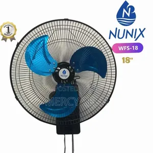 Nunix Wall Fan – 18" Model WFS-18
Heavy-Duty 18-Inch Wall-Mounted