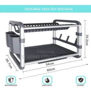 *Premium Quality 2tier Aluminium Dish Drainer