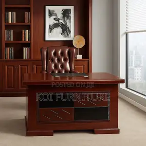 Office Desk; 1.2 Meters Executive Kemlsh Mahogany Desk