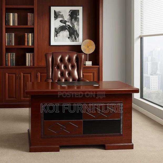 Office Desk; 1.2 Meters Executive Kemlsh Mahogany Desk