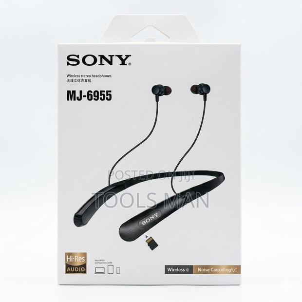 Sony Mj-6955 Wireless Neckband - Hi-Res Audio, Noise Canceling Mic
