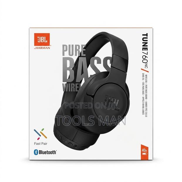 JBL Tune 760nc Wireless Headphones - Anc, Pure Bass Sound - main view