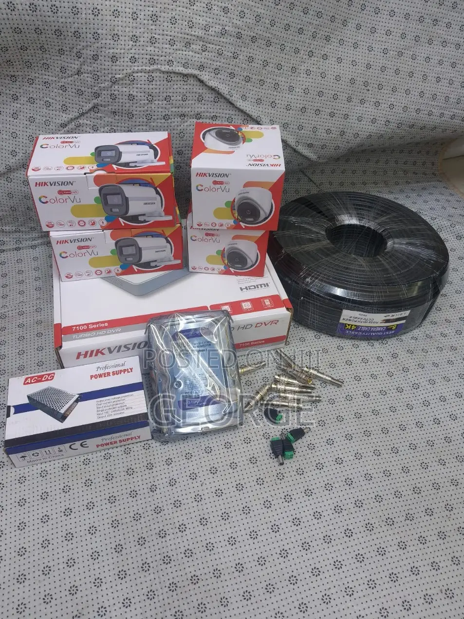 Hikvision 4 Channel 2mp Full Hd CCTV Camera Kit With 500gb HDD