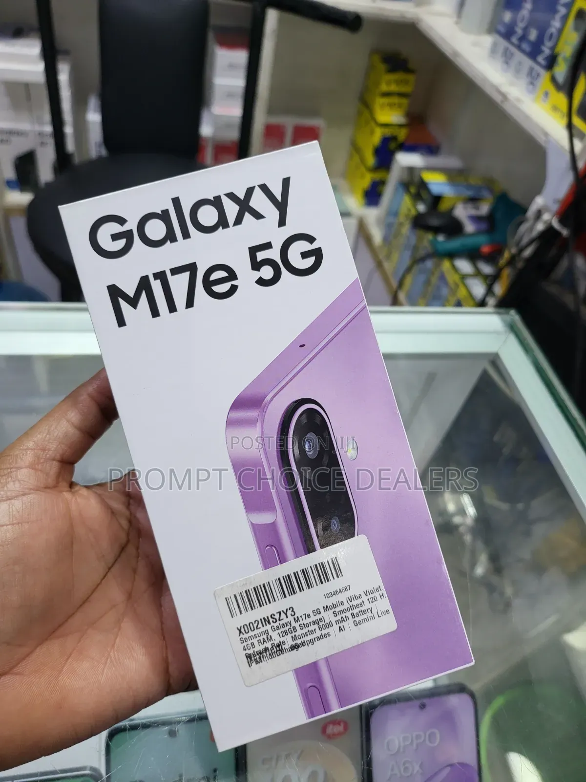 New Samsung Galaxy M17 5G 128 GB Pink