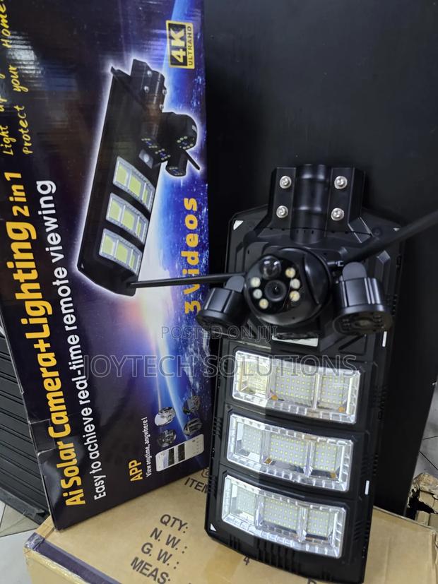 Smart Solar Camera With Bright Security Light – Ai Motion Detection