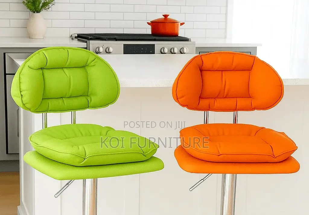 Barstools; Blarrae Leather Adjustable Barstools