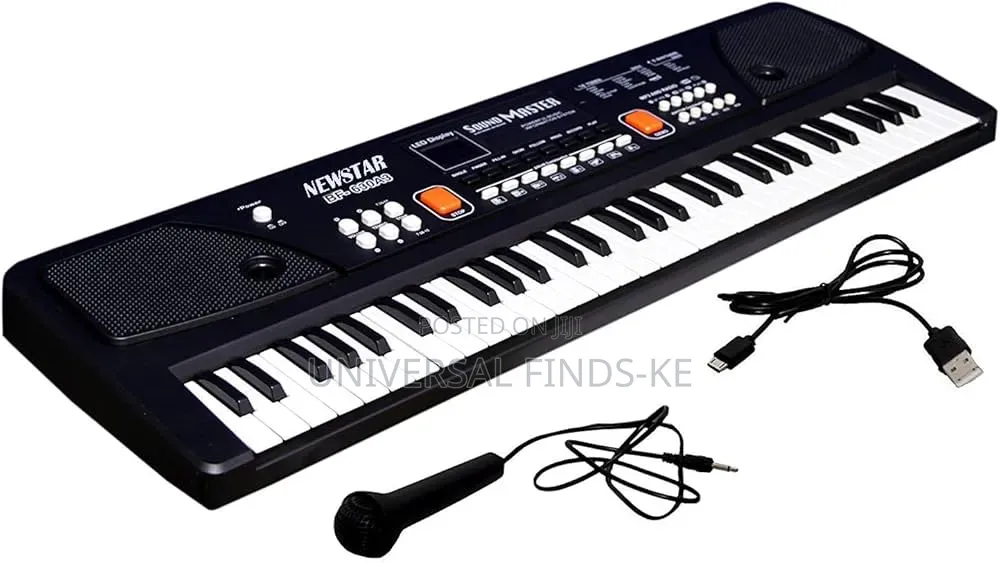 61-Key Piano Keyboard With Microphone Recording Function