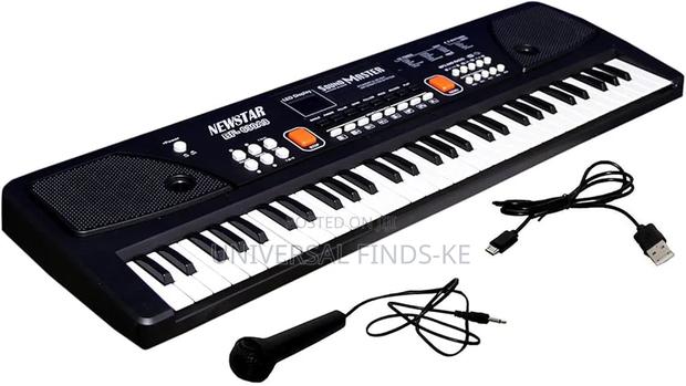 61-Key Piano Keyboard With Microphone Recording Function