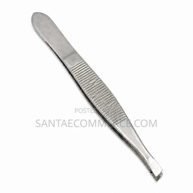 1pc Silver Stainless Steel Tweezer