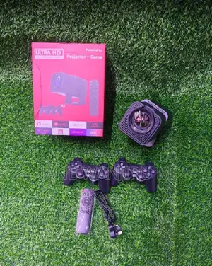 Ultra Hd Projector + Game Box - Android Tv Wifi 6 - 2 Controllers