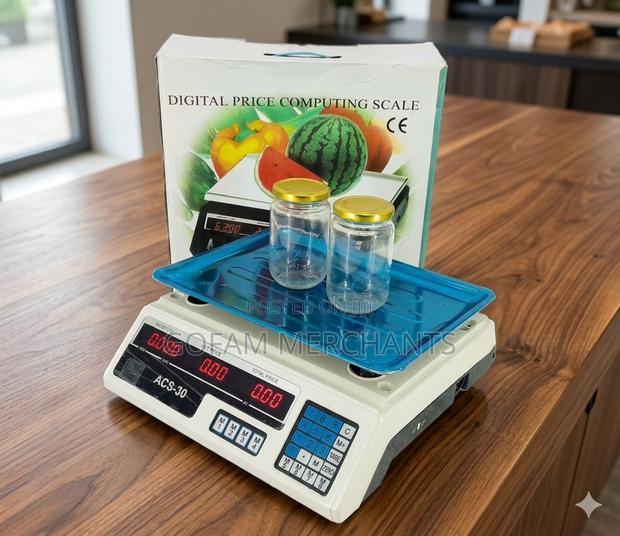 Digital Price Computing Weighing Scale With LCD Display