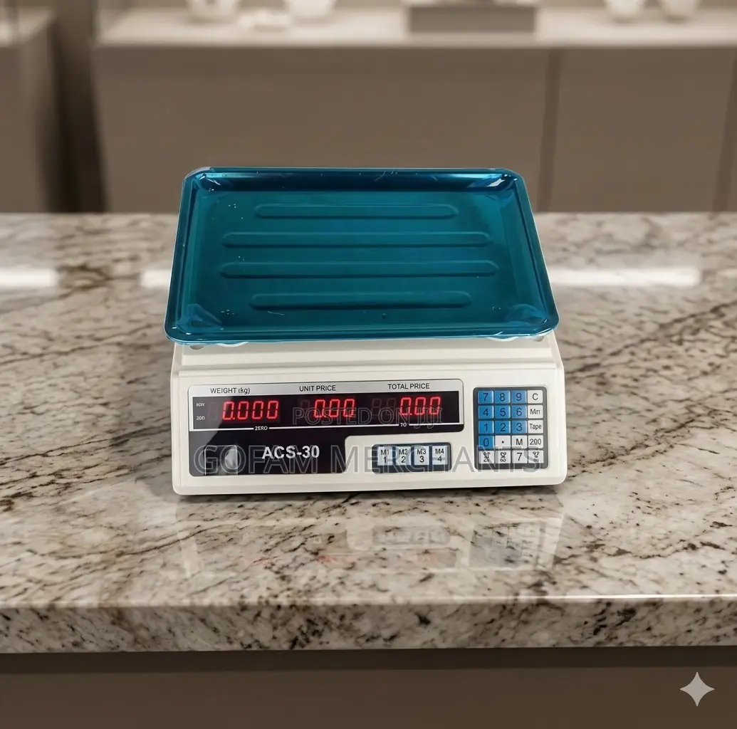Digital Price Computing Weighing Scale With LCD Display