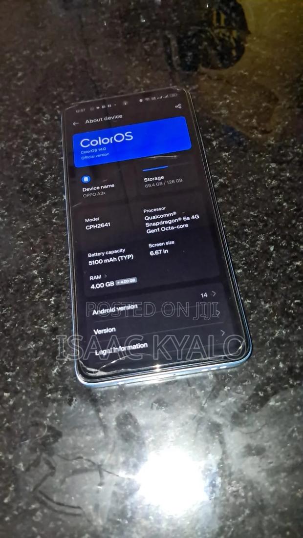Oppo A3x 128 GB Blue