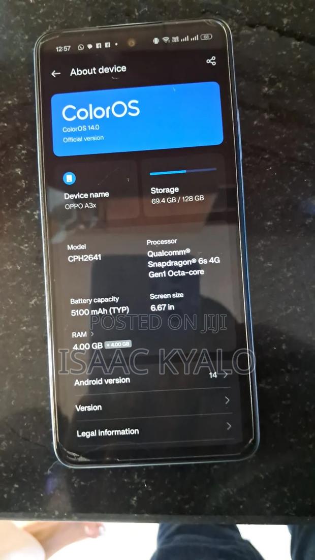 Oppo A3x 128 GB Blue - thumbnail 2