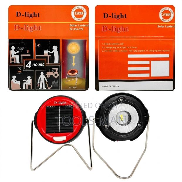 D-Light Solar Lantern Dl355-372: Led Study Lamp Mobile Charging Port