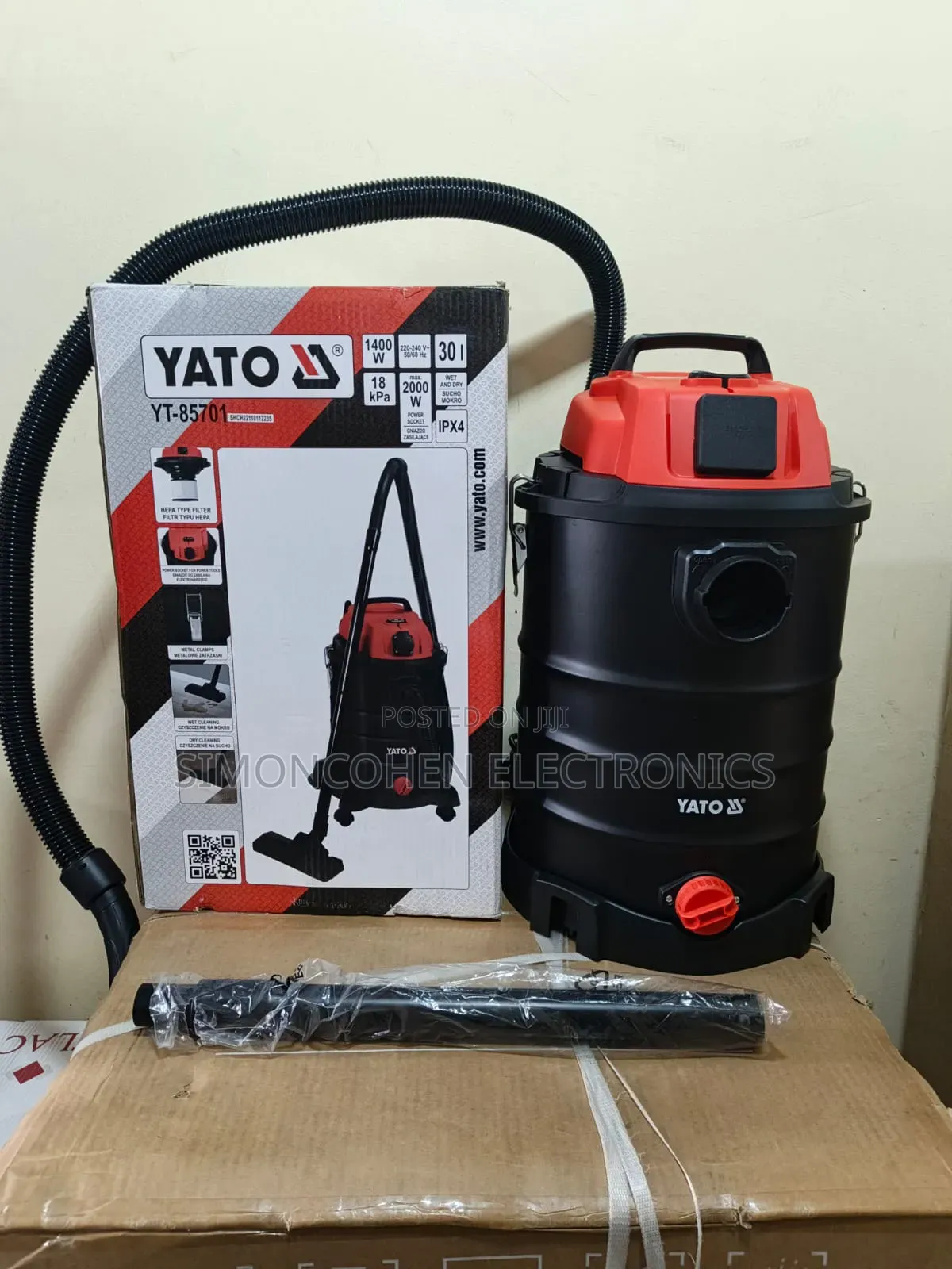 Yato 30l Vacuum Cleaner, With a Powerful Blower