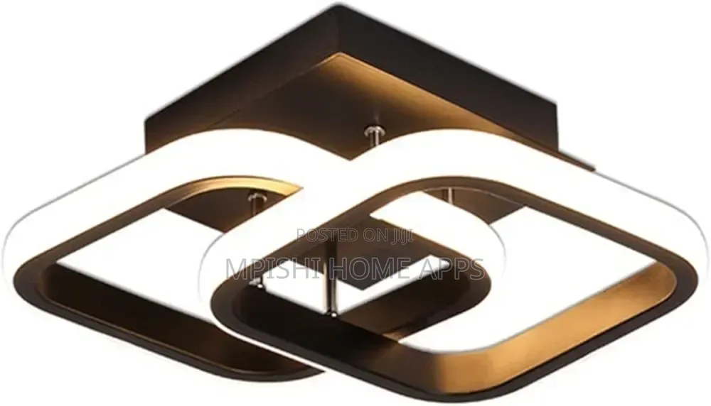 Square Led Ceiling Light Black