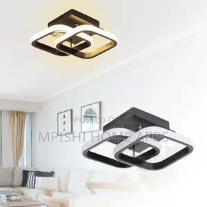 Square Led Ceiling Light Black