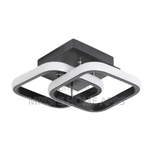 Square Led Ceiling Light Black