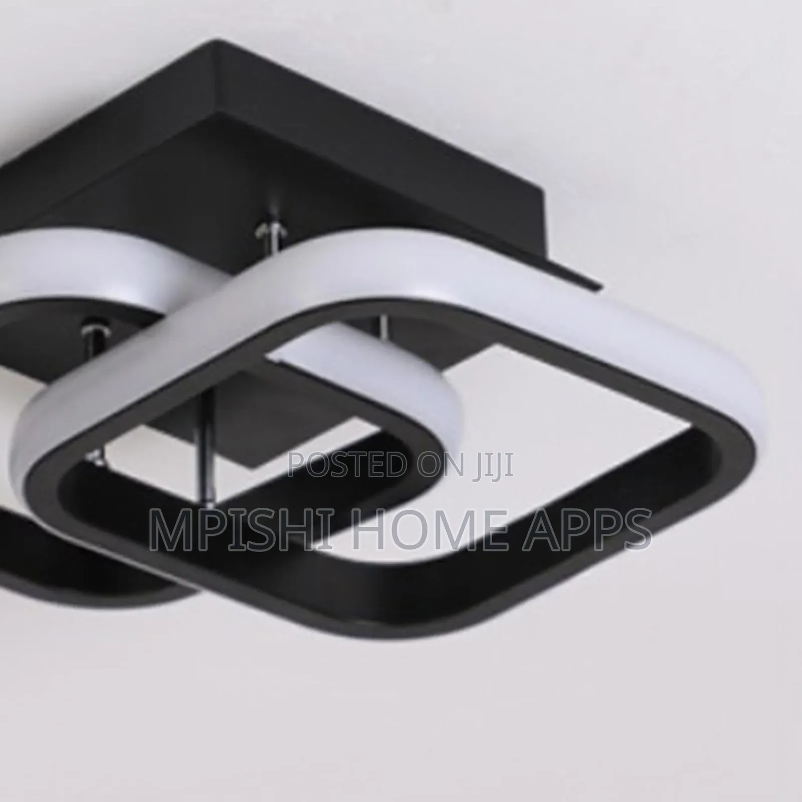 Square Led Ceiling Light Black